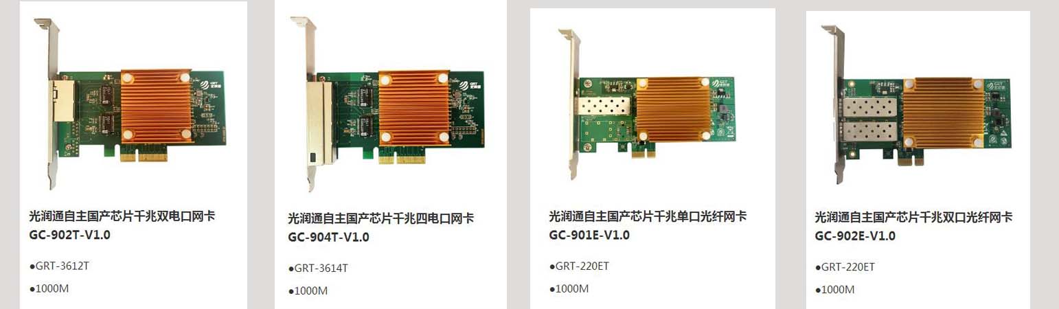 光潤通自主可控國產(chǎn)化系列網(wǎng)卡(圖1)